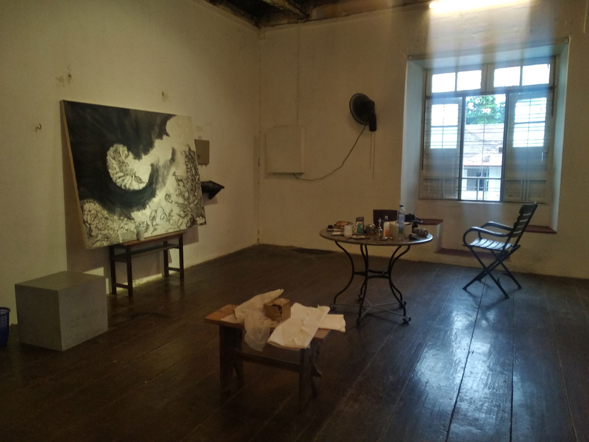 Kashi art residency at the studio